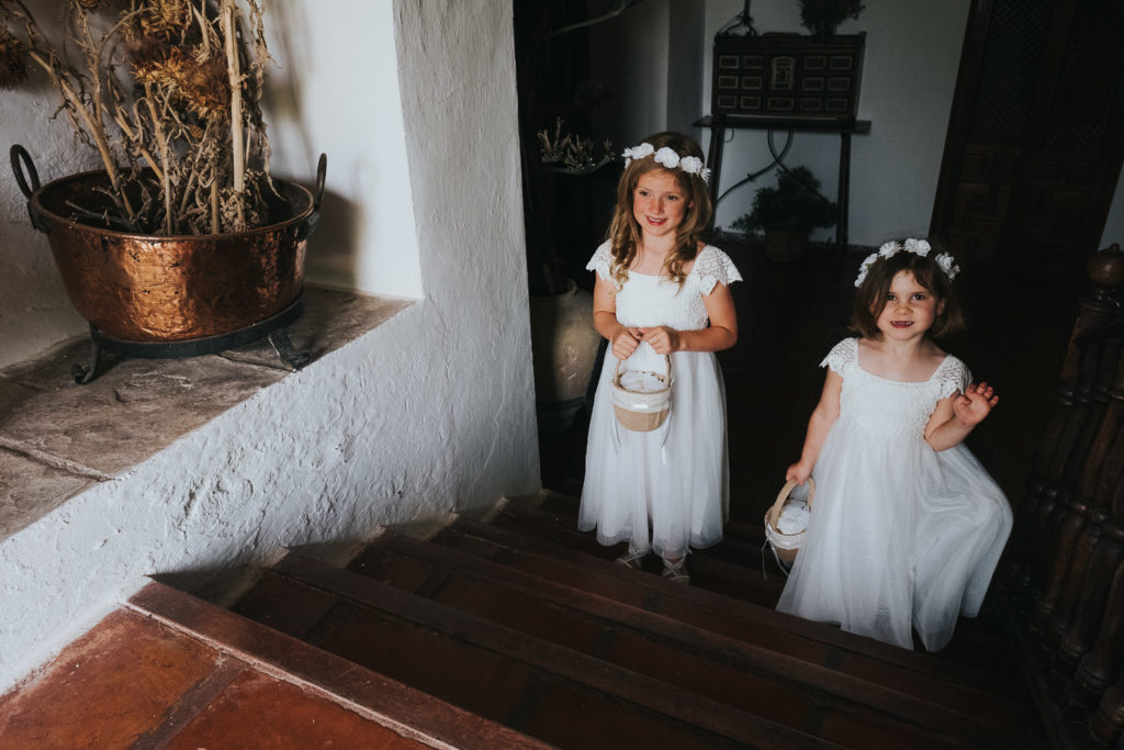 flower girls at jerez wedding photographer