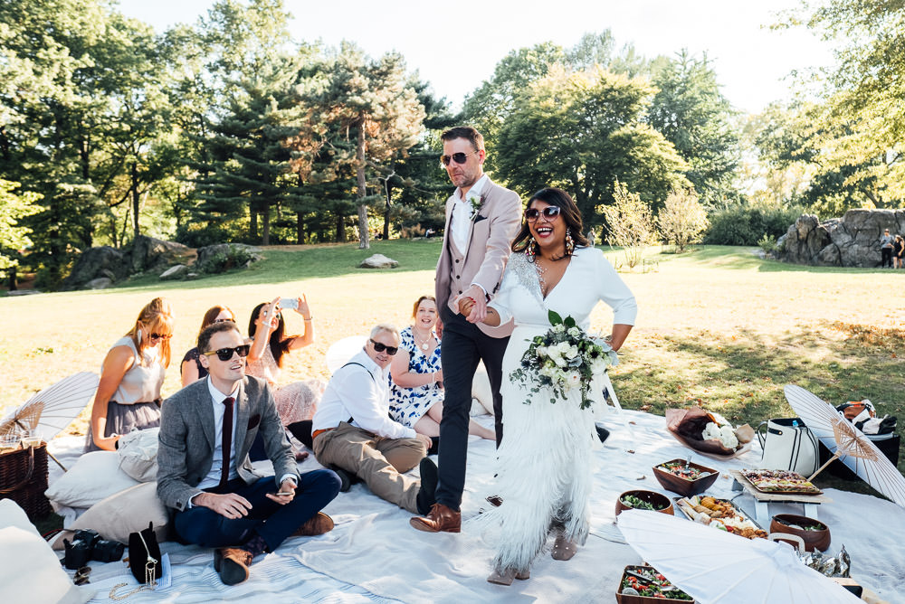 Central Park wedding picnic Perfect Picnic ceremony