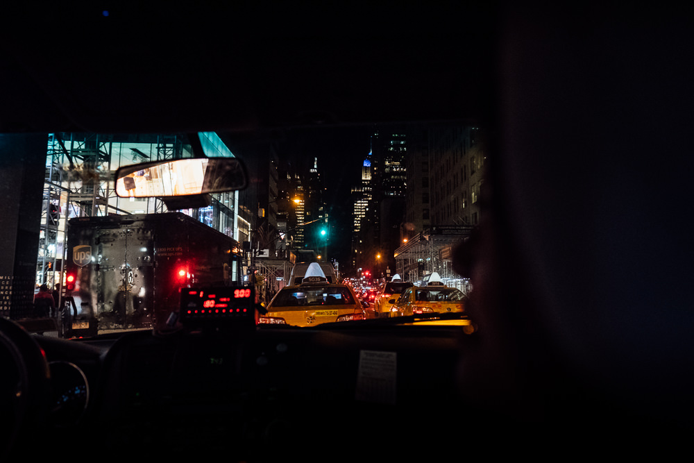 new york city night time scene